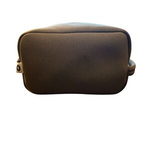 Neutral Gray Neoprene Pouch Bag Cosmetic Toiletry Travel Organizer Bag